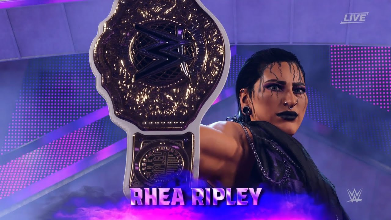 WWE 2K24 - The Ultimate Rhea Ripley Triple Threat - YouTube