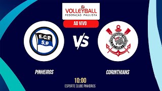 27.08.2023 - Vôlei Sub-15 - Feminino - Pinheiros 3 x 0 Corinthians