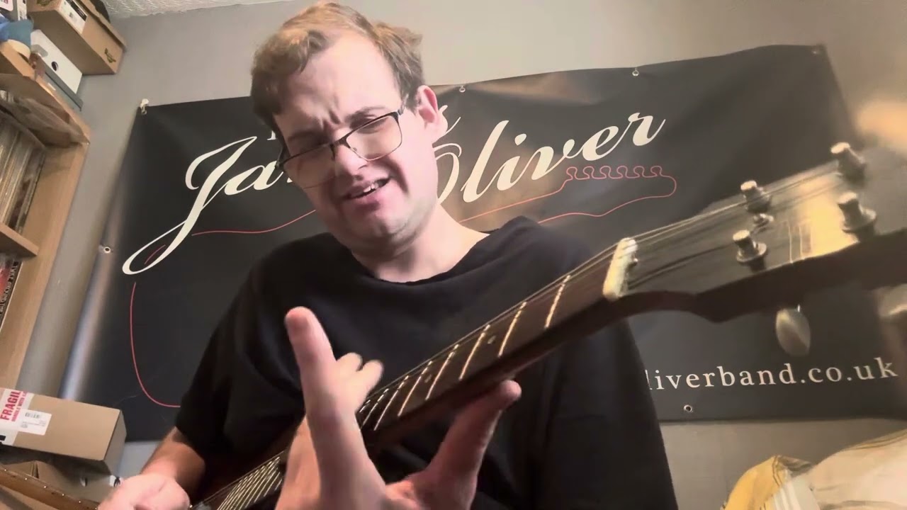 James Oliver C standard tuning slide guitar shuffle Dearnley les Paul junior