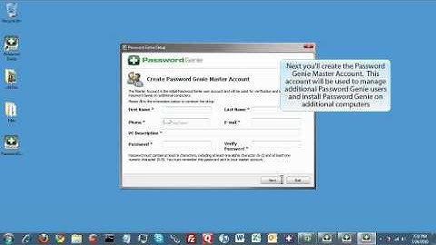 Installing Password Genie - Password Genie