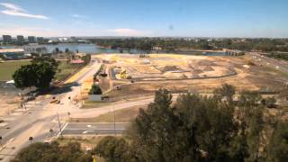 Riverside works -- time lapse footage Nov 2011 to July 2012