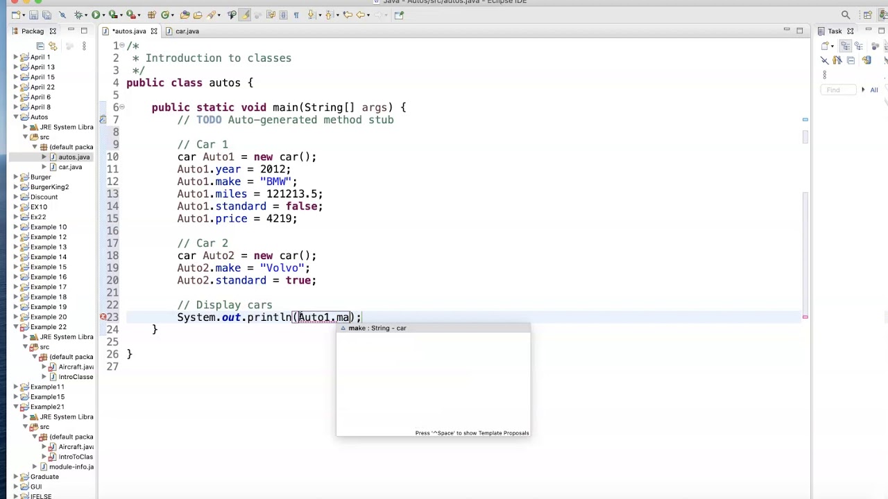 Creating a Class - YouTube