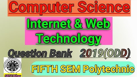 Internet and Web Technology।2019(ODD)।।Question Bank।Computer science 5th sem।#computerscience#sbte