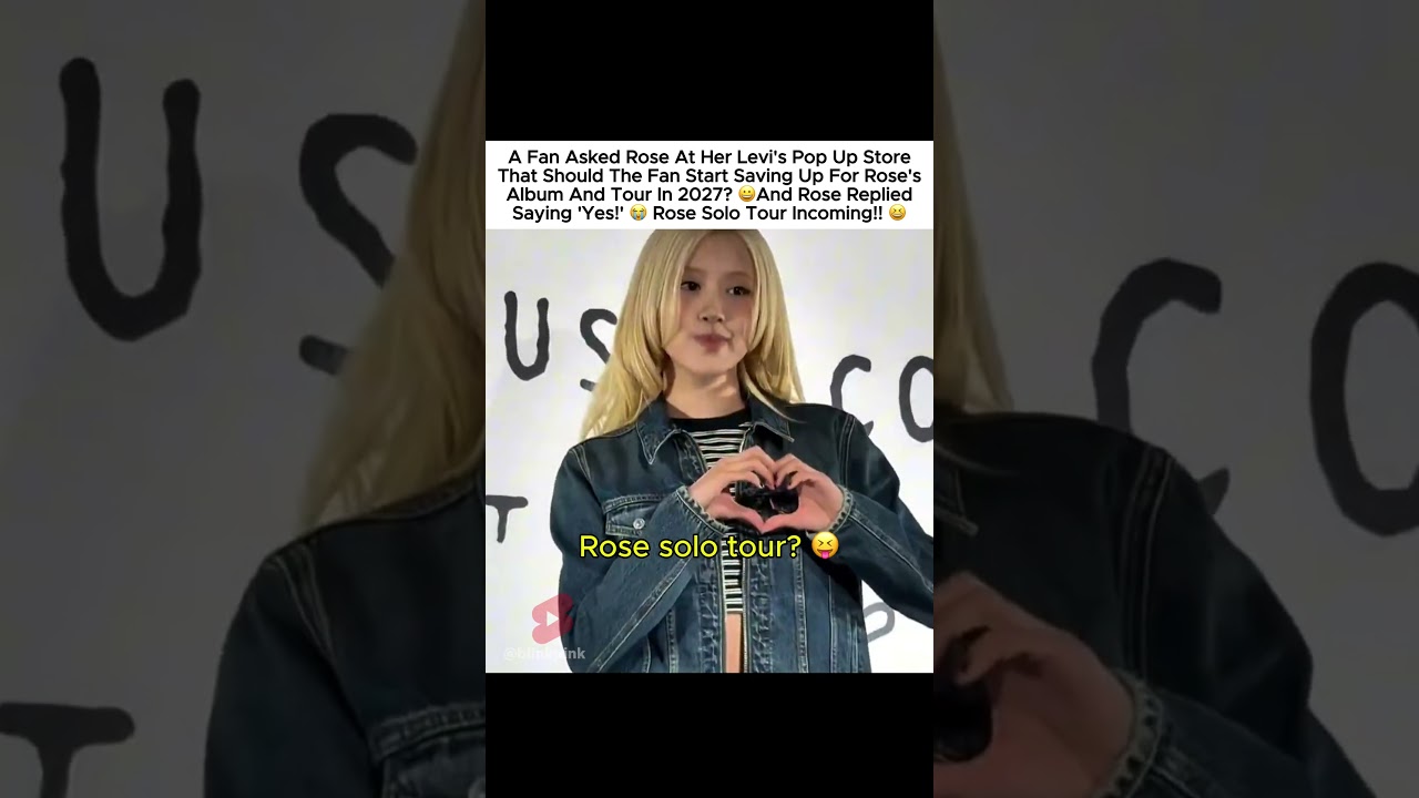Watch Will rose be the first in blackpink with a solo tour? 😋 #rose #로제 #blackpink #블랙핑크 on YouTube Watch Will rose be the first in blackpink with a solo tour? 😋 #rose #로제 #blackpink #블랙핑크 on YouTube