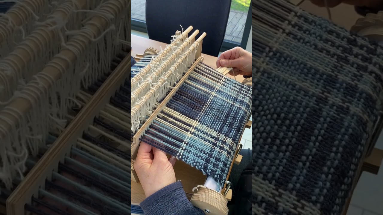 TabbyandTweed Rigid Heddle Loom Weaving with 4 Shaft Extension. 