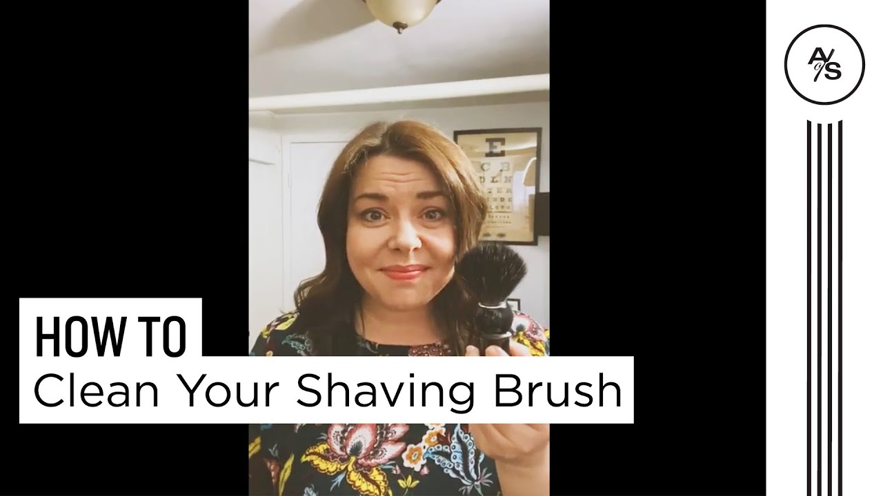 Virtual Barber Shop: How to Clean your Shaving Brush - YouTube