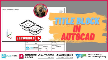 AutoCAD Tutorial: How to Create a Title Block