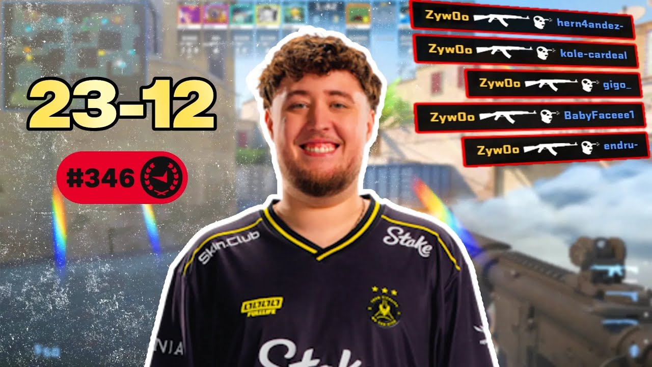 ZYWOO 23-12 EU FACEIT POV (Dust2) | 3922 ELO