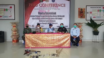 RAZIA  GABUNGAN DALAM RANGKA HARI BHAKTI PEMASYARAKATAN KE- 57 TAHUN 2021