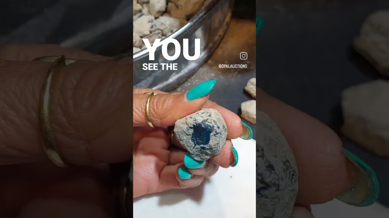 Discover the captivating allure of Black Ethiopian Opal with Wayne! 🌈✨