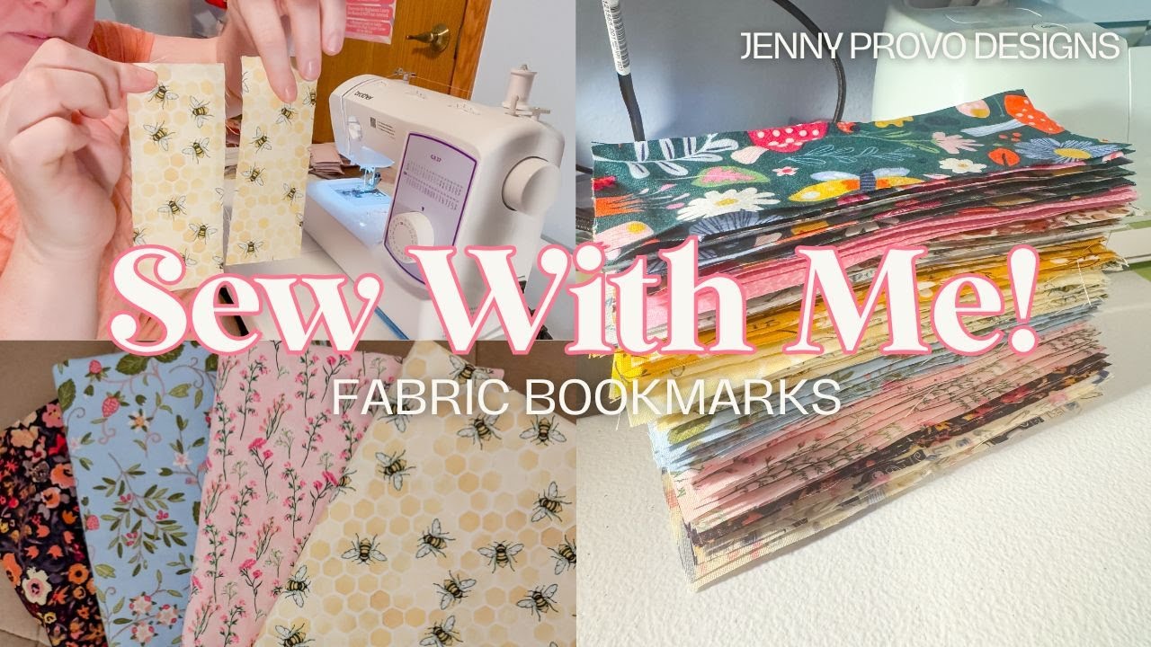 Sew With Me! | Fabric Bookmarks | Small Business Vlog
