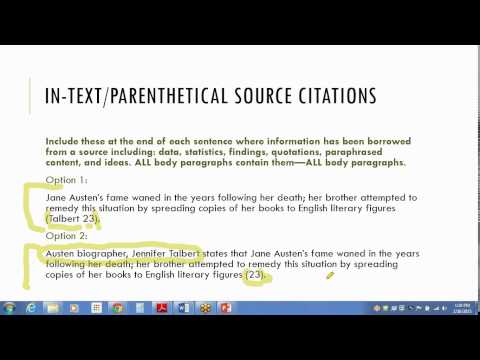 Mla in text citations  works cited pages