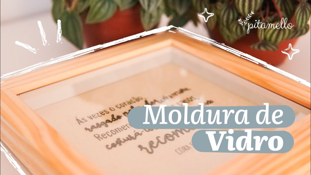 Como Finalizar seu Bordado em uma Moldura de Vidro
