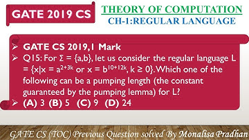 GATE CS 2019,Q15:For Σ={a,b},let us consider the regular language L={x|x = a^2+3k or x=b^10+12k,k≥0}