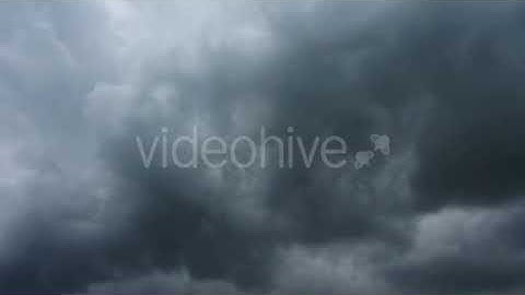 Dark Storm Clouds Are Moving Fast At Viewer - | Stock Footage - Envato elements