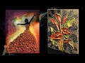 The Best 2 Air Dry Clay Art Ideas On Canvas.Clay art tutorial.Floral Clay painting ideas.3d clay art