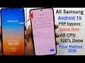 All Samsung Galaxy Android 16 Frp Bypass 2026 || Samsung Frp Unlock Android 16 || Google Id Unlock 