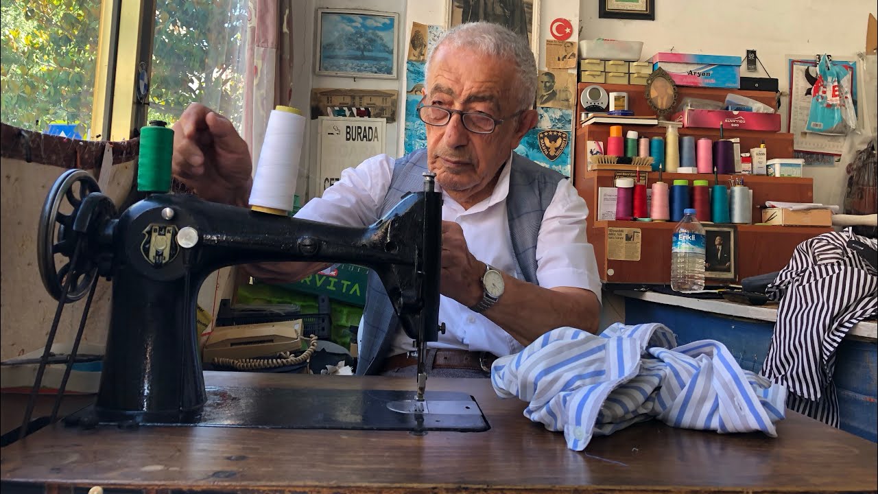 167 : SON ERMENİ USTALAR ; (3) 75 SENELİK TERZİ AGOP DAYDAY  BAKIN YAKALARI BOZMADAN SÖKÜYOR#terzi