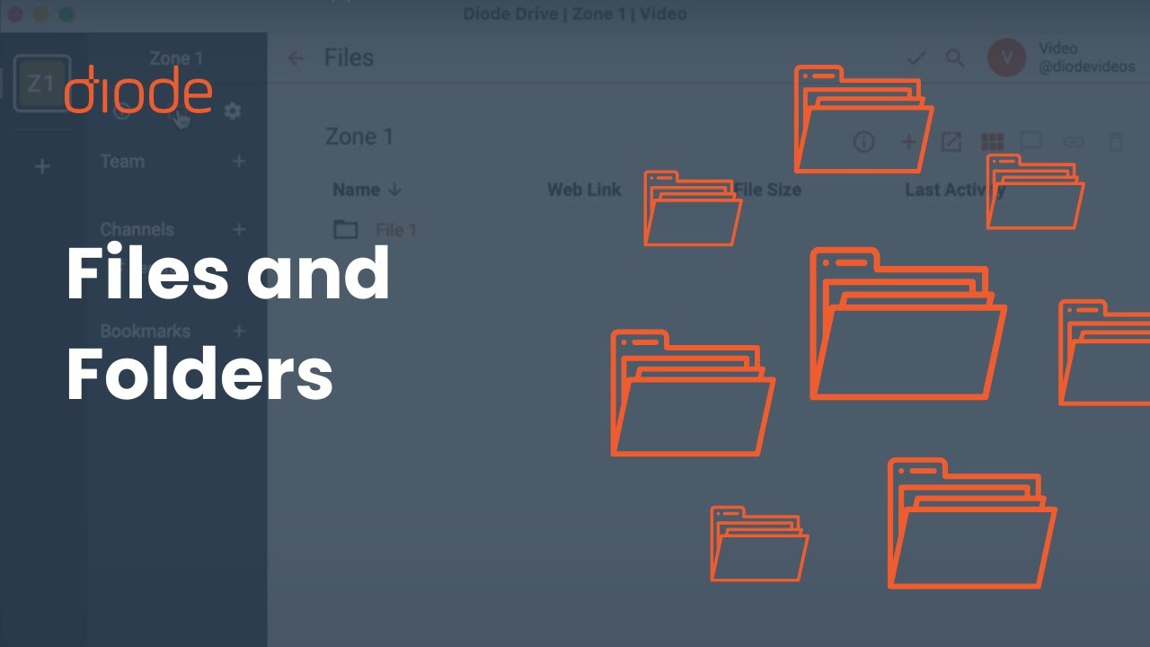 Access Folders and Files in the Diode App - YouTube