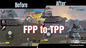 How to change FPP TO TPP in COD MOBILE | ENGLISH TUTORIAL|