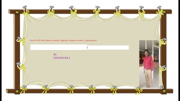 #Lec37: GATE 2018 Question on Banker