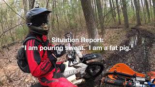 COVID is here -- Bring on the Clowns!  Franklin dirt bike ride