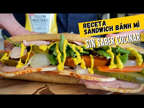 Receta Sándwich vietnamita Bahn Mi - Sin Saber Cocinar