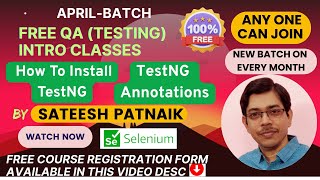 How To Install TestNG | TestNG Annotations | FREE QA (Testing Tools) Classes 7 | Control The Methods