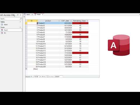 How to Calculate Remaining Production Days in Access Subforms Using DateDiff (Step by Step Tutorial)