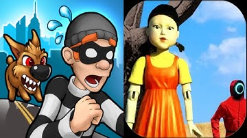 Robbery Bob vs Real Squid Game 3D Gameplay Android,ios Part 79