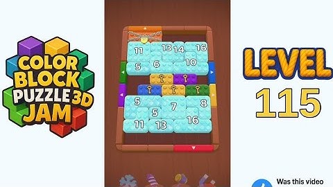 Color Block Puzzle 3D Jam Level 115 Walkthrough Solution