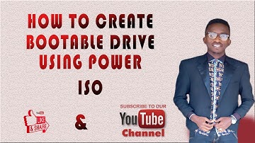 how to create a bootable USB drive using power ISO