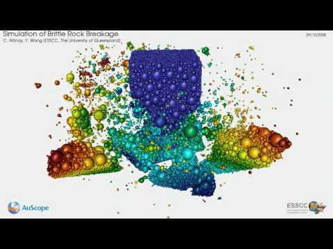 ESyS-Particle — 脆性岩石の破砕のYouTubeサムネイル