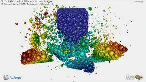 Brittle Rock Breakage Simulation