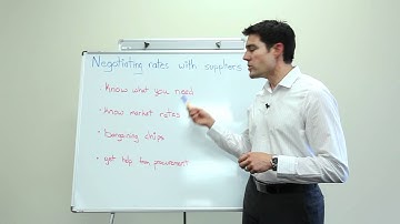 Project Management: Negotiating Rates With Suppliers