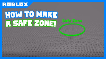 Roblox Studio| How to make a Safe Zone!