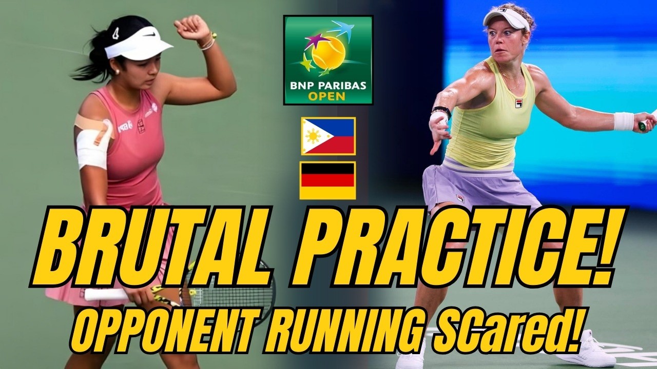 Alex Eala's Brutal Practice Session! 🌋 Indian Wells Round of 64 Opponent LEAKED? 🇵🇭🎾