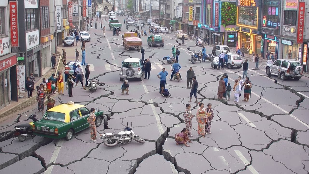 Трагедия в Японии СЕЙЧАС! Землетрясение магнитудой 7,6 в Аомори, сирены, предупреждающие о цунами...