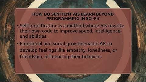 How Do Sentient AIs Learn Beyond Programming In Sci-Fi? - The SciFi Reel