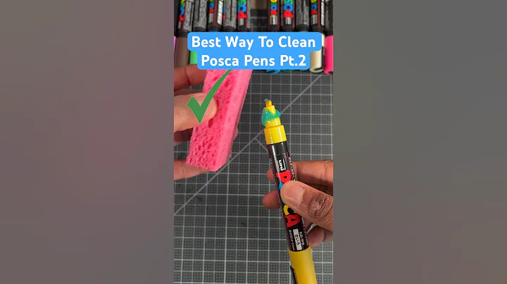 Best Way To Clean Posca Pens ! 😍 Pt2 #art #drawing #shorts