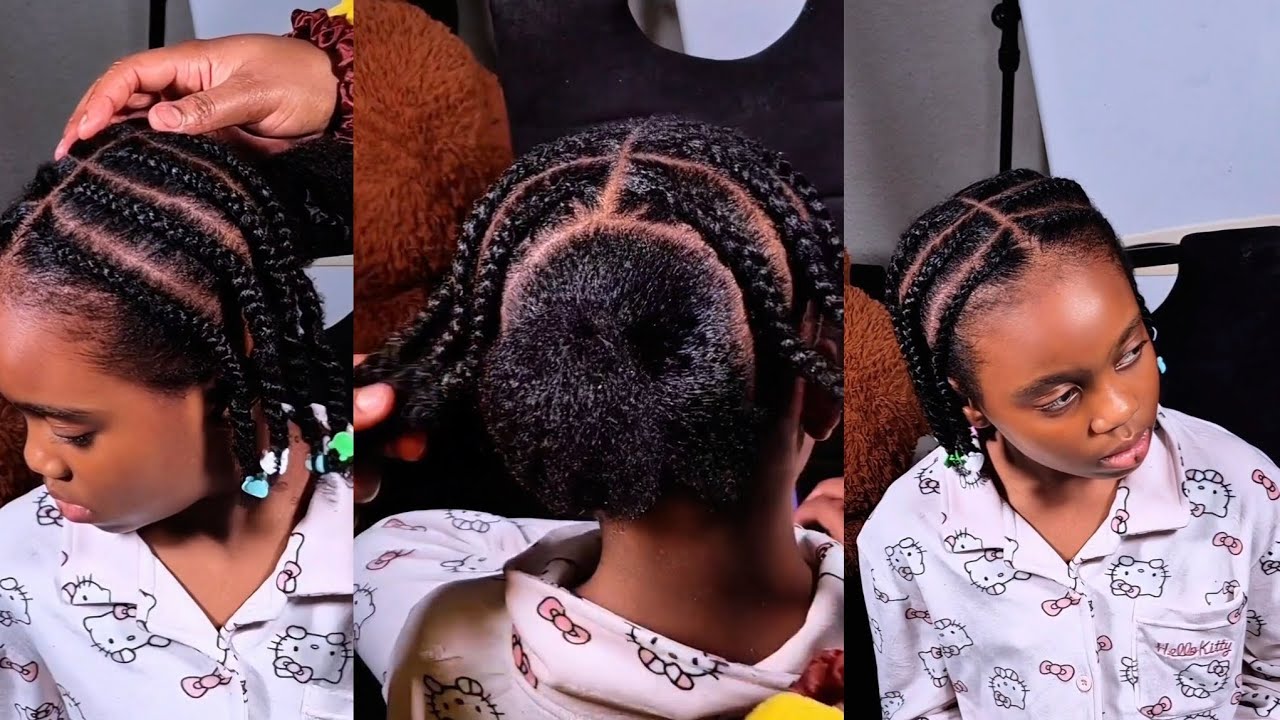 DlY, Making this on her wet naturalhair,so cute for school
