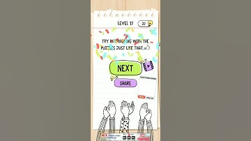 Brain test level 17 what is the hidden number