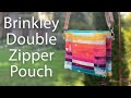 Brinkley Double Zipper Pouch / CrossBody Bag