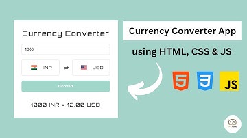 Build A Currency Converter App in HTML, CSS & JS