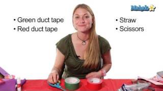 Homemade Valentines: Duct Tape Rose