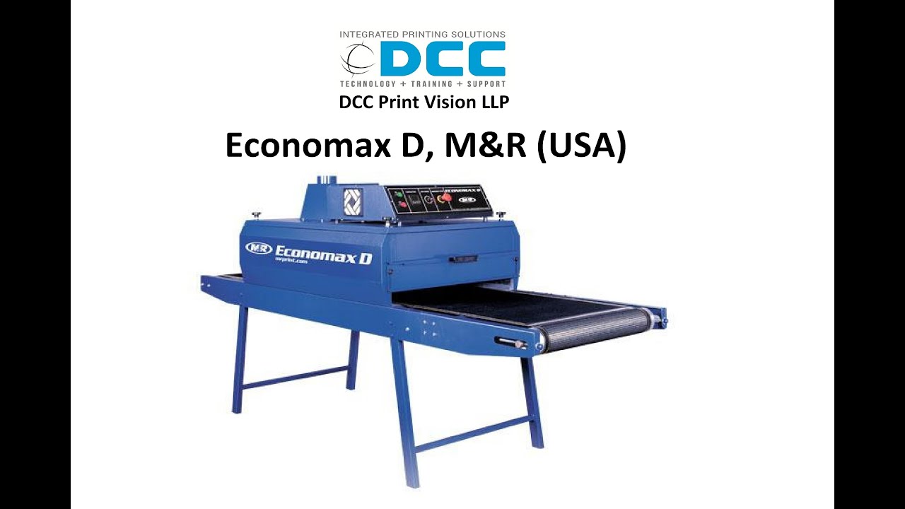 M&R's ECONOMAX D Electric Screen Printing Conveyor Dryer from DCC YouTube