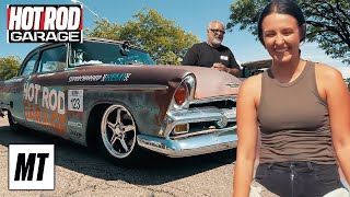 The Supercharged '55 Savoy Goes for the Big Tire Title at Roadkill Nights! | Hot Rod Garage