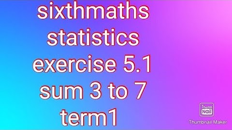 sixthmaths| term1| exercise 5.1|statistics|# theensuvaikanakku