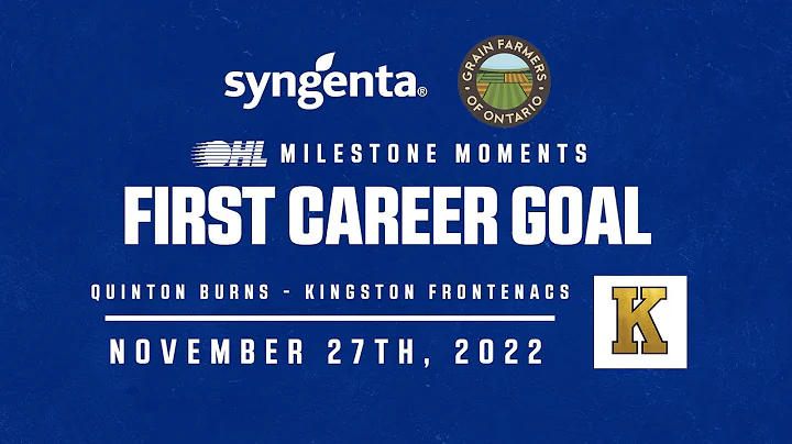 OHL Milestone | Quinton Burns | First Career Goal