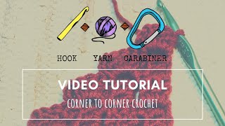 How to Corner to Corner (C2C) Crochet Video Tutorial